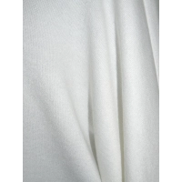 Delikatny kobiecy sweter OVERSIZE z golfem i gipiurą - kolor ecru